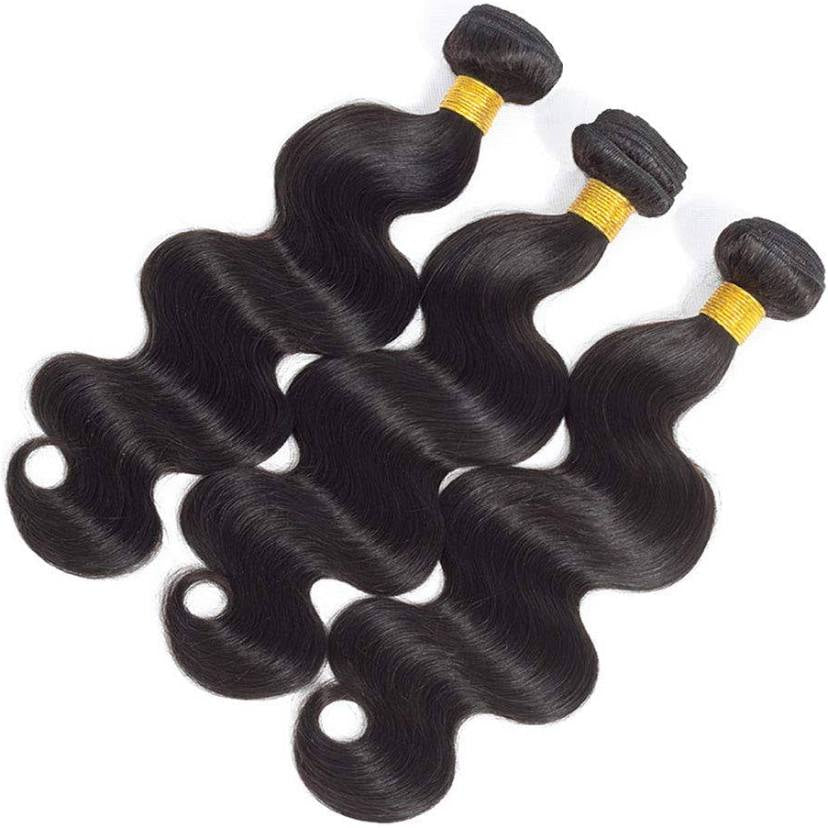 human hair bundles with closure