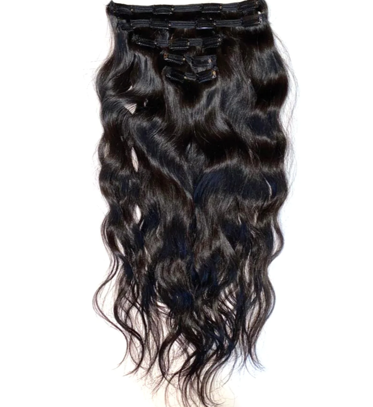 Raw Indian Wavy -Clip Ins