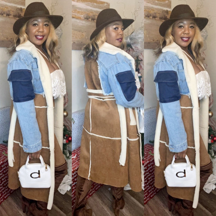 Two toned Trench Coat