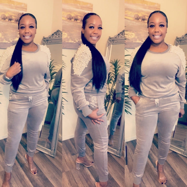 Good Greyish - Pearl Two Piece Set
