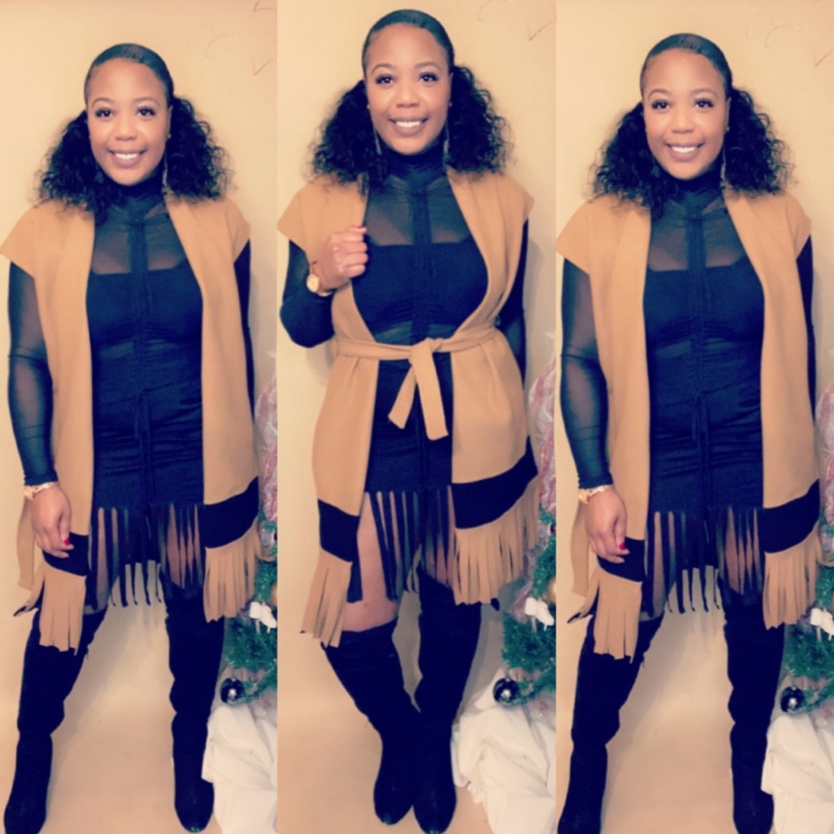 Fringe on Me - Trench Vest