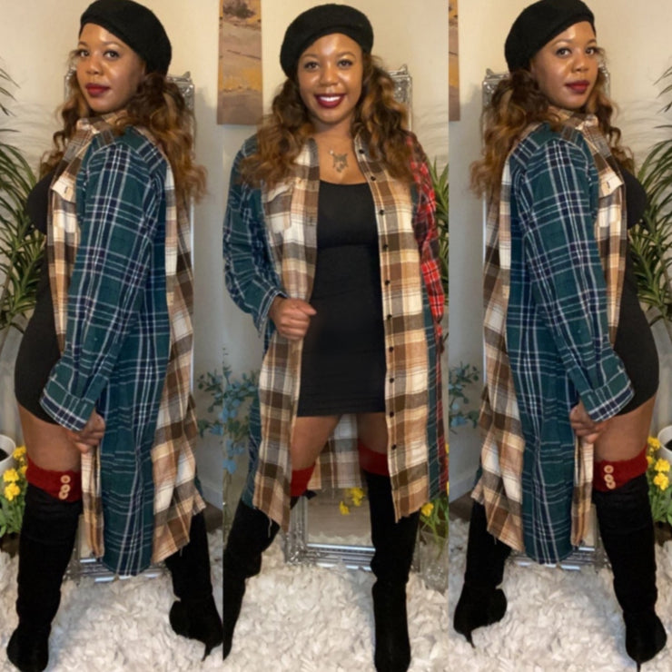 Playing Checkers - Flannel
