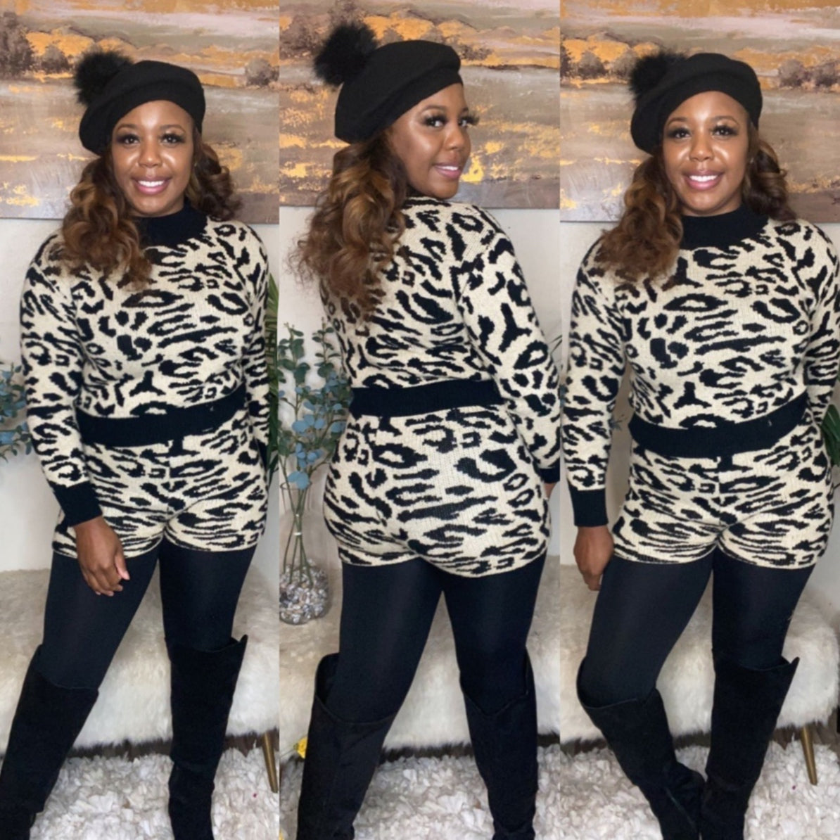 Snow Leopard - Sweater set