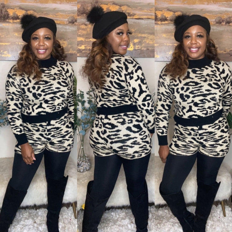 Snow Leopard - Sweater set