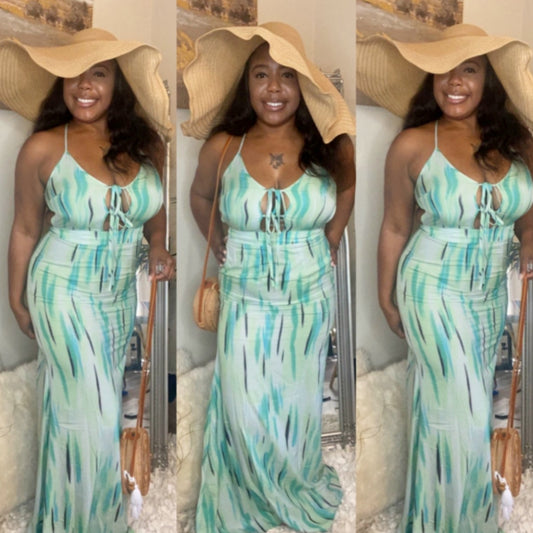 Island Girl Maxi - Teal